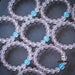 Pale Pink Crystal and Blue Aquamarine Beaded Bracelet-325404 - ZROLMA
