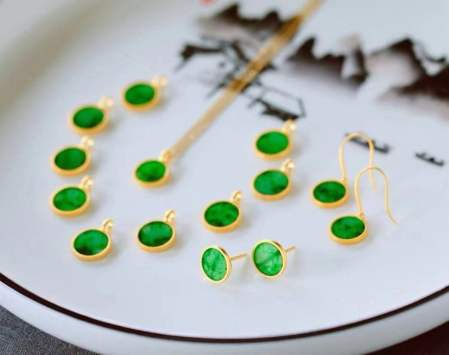 Spicy green jade wushi plaque-ZROLMA(DZ2024923001)